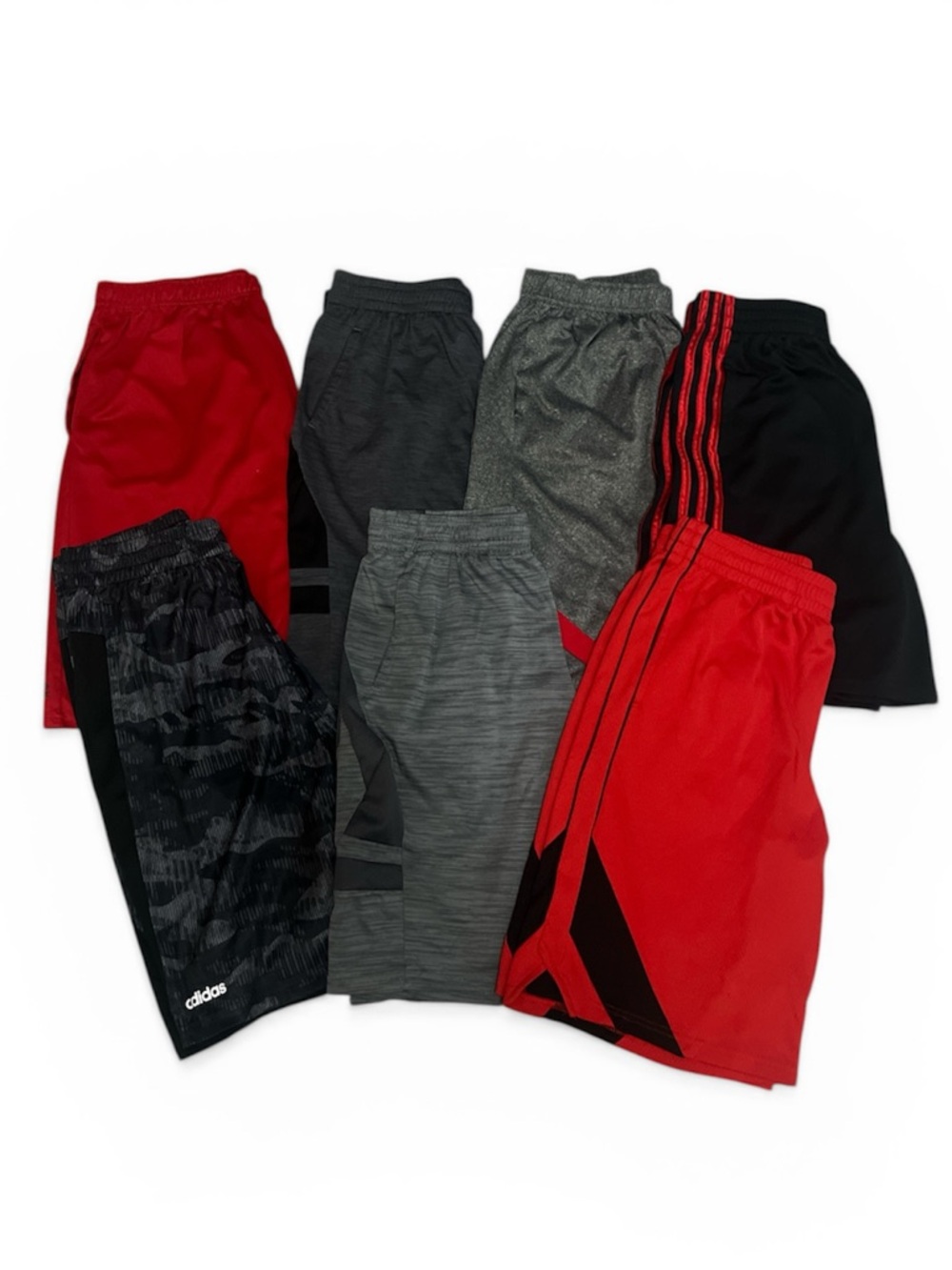 Kids XL Athletic Shorts Pack of 7